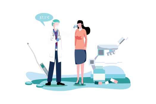 Declare Health For Disease - Vector Illustrator