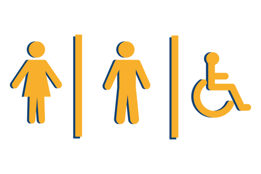 Toilet label. sign. Toilet symbol. Disabled toilet. Disabled sign. png