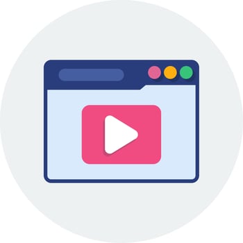Video Streaming Vector Icon