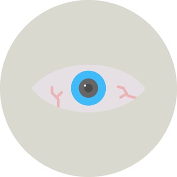 Red Eye Vector Icon