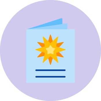 Greeting Card Vector Icon