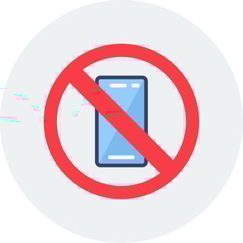 No Phone Vector Icon