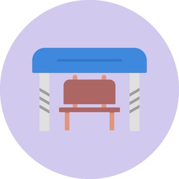 Bus Stop Vector Icon