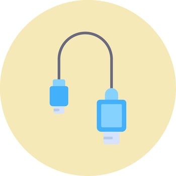 Usb Cable Vector Icon