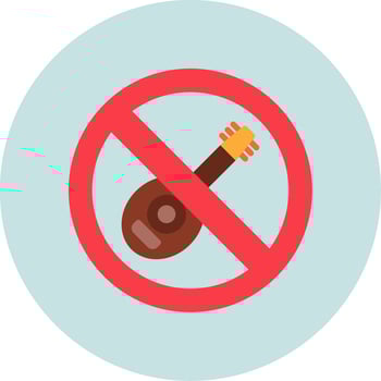 No Lute Vector Icon