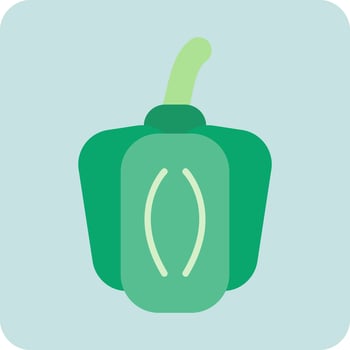 Green Pepper Vector Icon