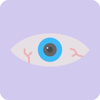 Red Eye Vector Icon