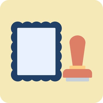 stamped Vector Icon