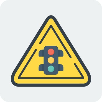 Traffic Light Sign Vector Icon