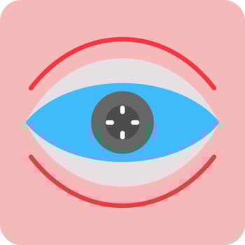 Bionic Contact Lens Vector Icon