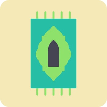 Prayer Rug Vector Icon