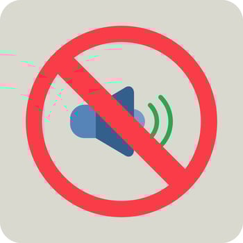 No Sound Vector Icon