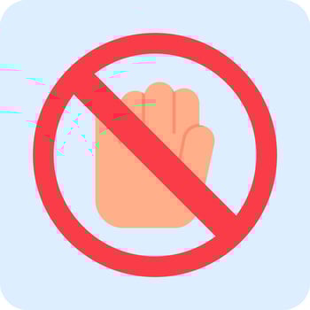 No Touch Vector Icon