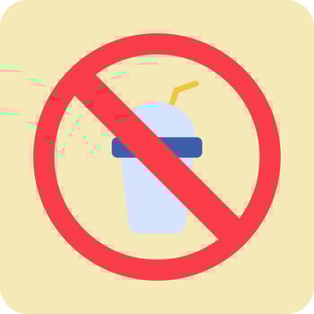 No Beverage Vector Icon