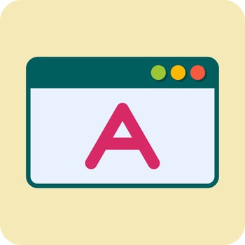 Text Size Vector Icon