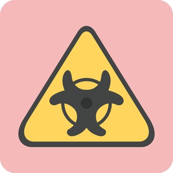 Biological Hazard Vector Icon