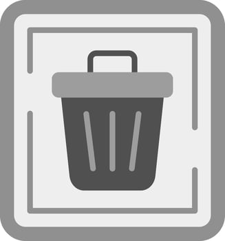 Trash Sign Vector Icon