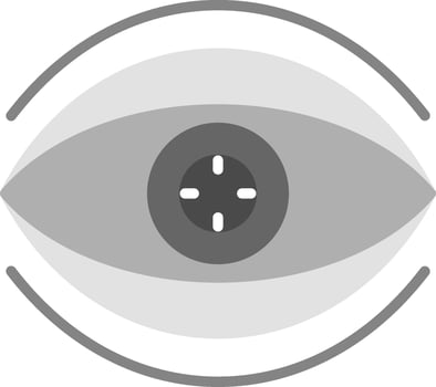 Bionic Contact Lens Vector Icon