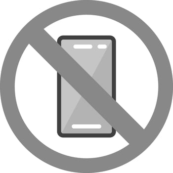 No Phone Vector Icon