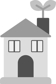 Eco House Vector Icon