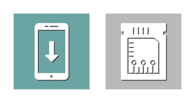 download and chip Icon vector