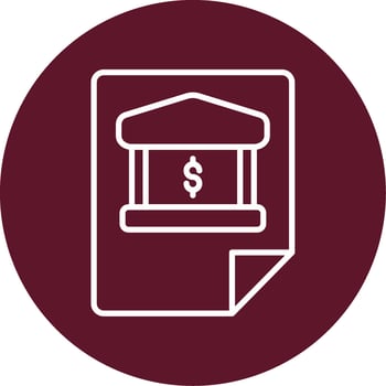 Bank Statement Vector Icon