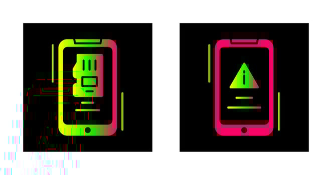 Memory and Error Icon vector