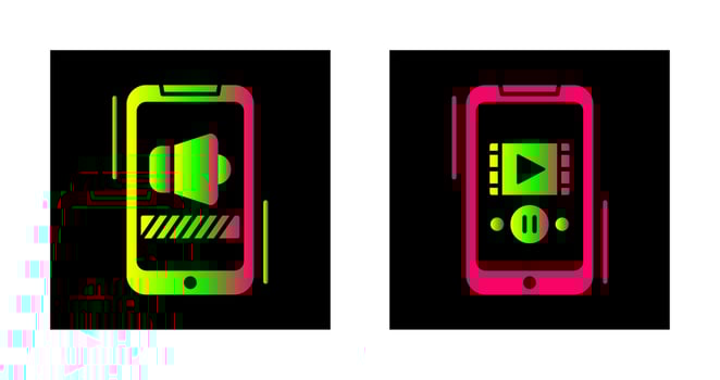 Volume and Technology Icon vector