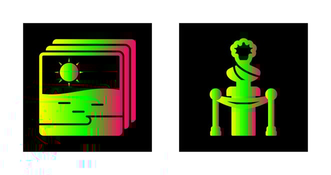 Photo and Exibition Icon vector