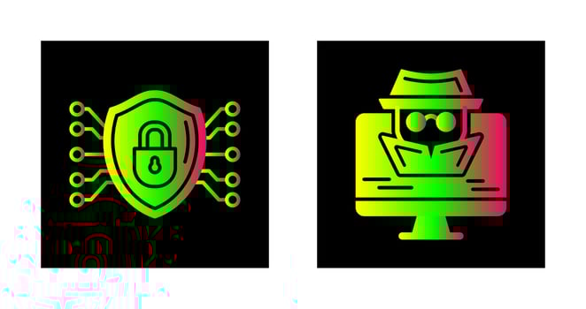 Protection and Spyware Icon vector