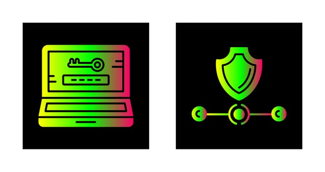 Password and Vpn Icon vector