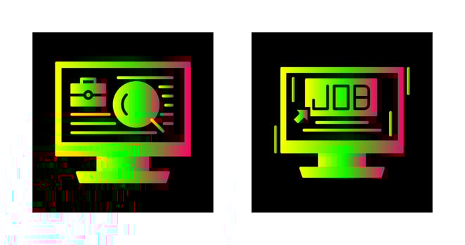 Job and Job Search Icon vector
