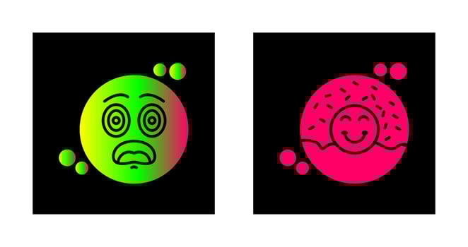 Dazed and Donut Icon vector