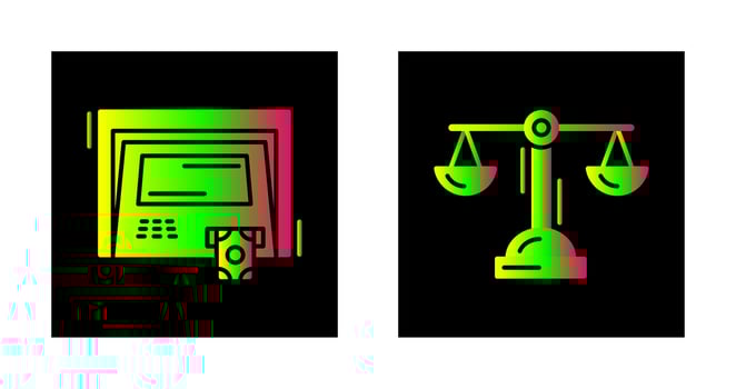 ATM and Balance Icon vector