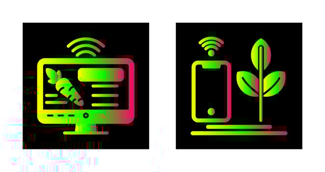 Information and Agriculture Icon vector