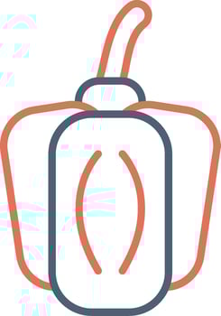 Green Pepper Vector Icon
