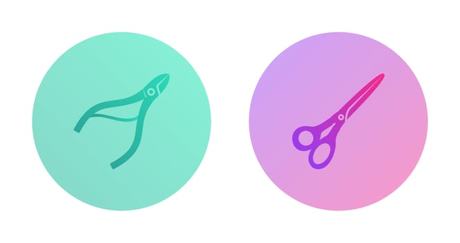 Nippers and Scissors Icon vector