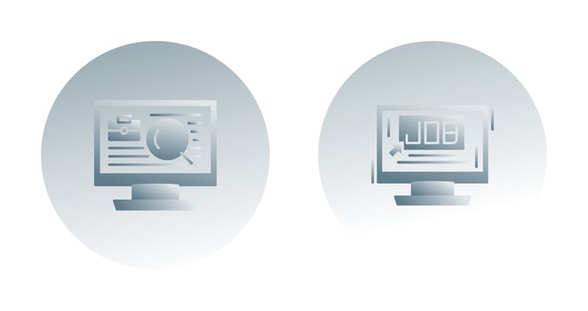 Job and Job Search Icon vector