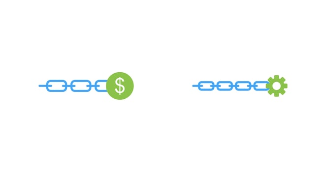 link sales and link optimization Icon vector