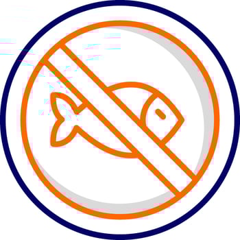 No Fishing Vector Icon