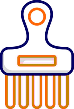 Afro Comb Vector Icon