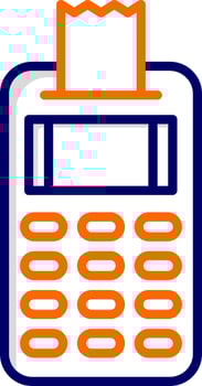 Pos Terminal Vector Icon
