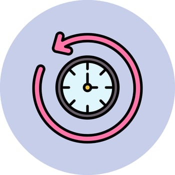 Retrospective Vector Icon