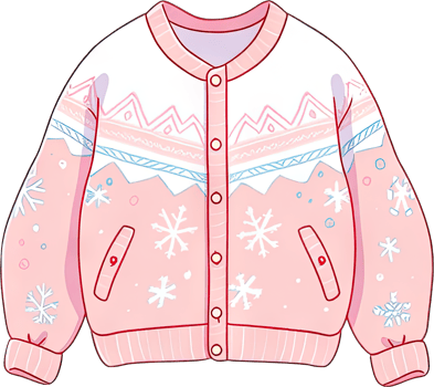 Pastel cozy sweater, winter outfit, casual knitwear fashion , AI generated png