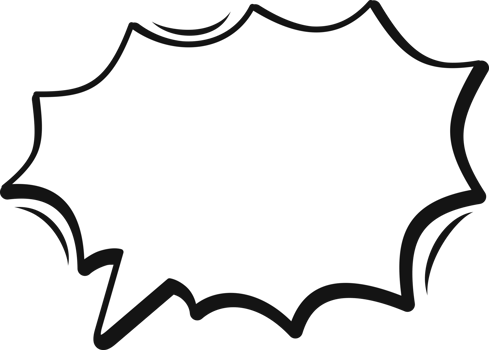 Speech bubble doodle hand drawn png