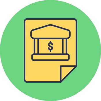 Bank Statement Vector Icon