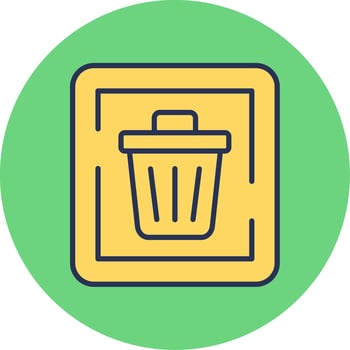 Trash Sign Vector Icon