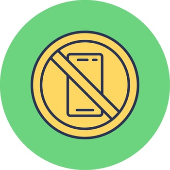 No Phone Vector Icon