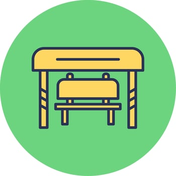 Bus Stop Vector Icon