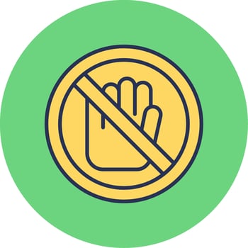 No Touch Vector Icon